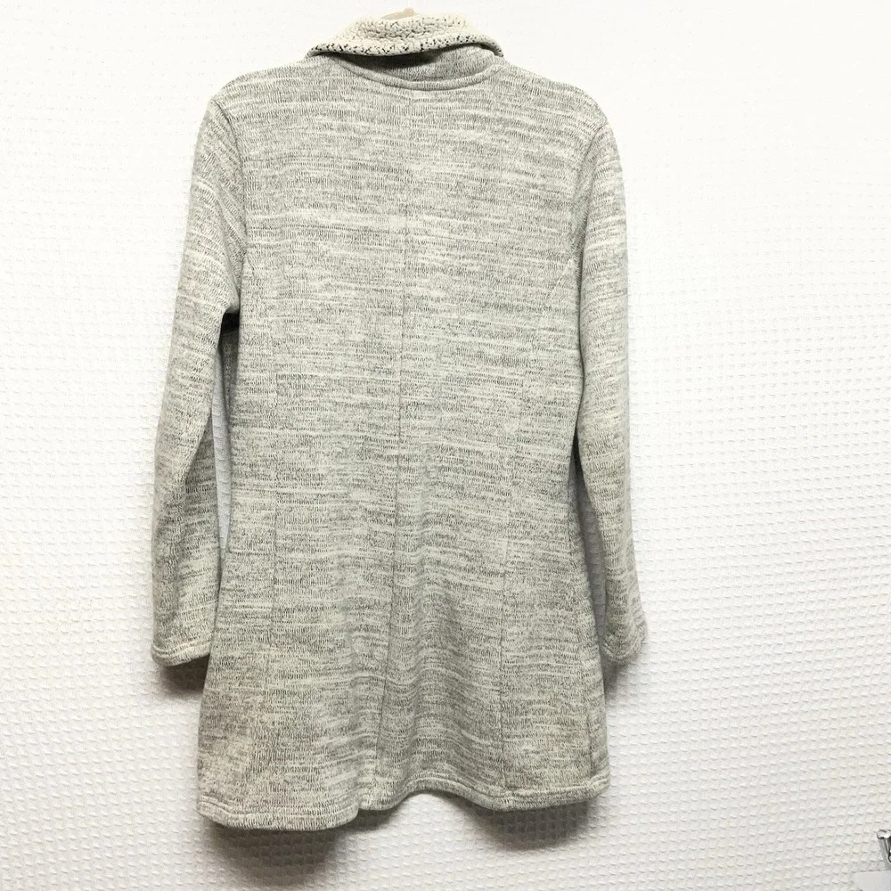 Kuhl Alaska Jacket Womens Large Heathered Gray Long Fleece‎ Lined Zip Up Outdoor